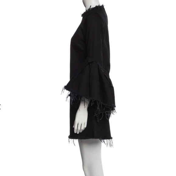 Marques' Almeida Black Raw Destroyed Shift Dress Small - Picture 3 of 3
